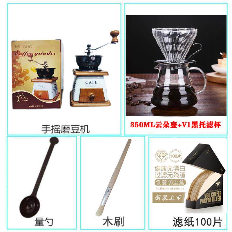 陶瓷磨豆机外贸热销研磨机木磨粉机手摇咖啡机磨咖啡粉手动手冲 - 图3