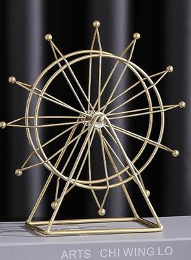 旋转摩天轮摆件创意轻奢家居客厅酒柜电视柜隔断柜卧室装饰品之满