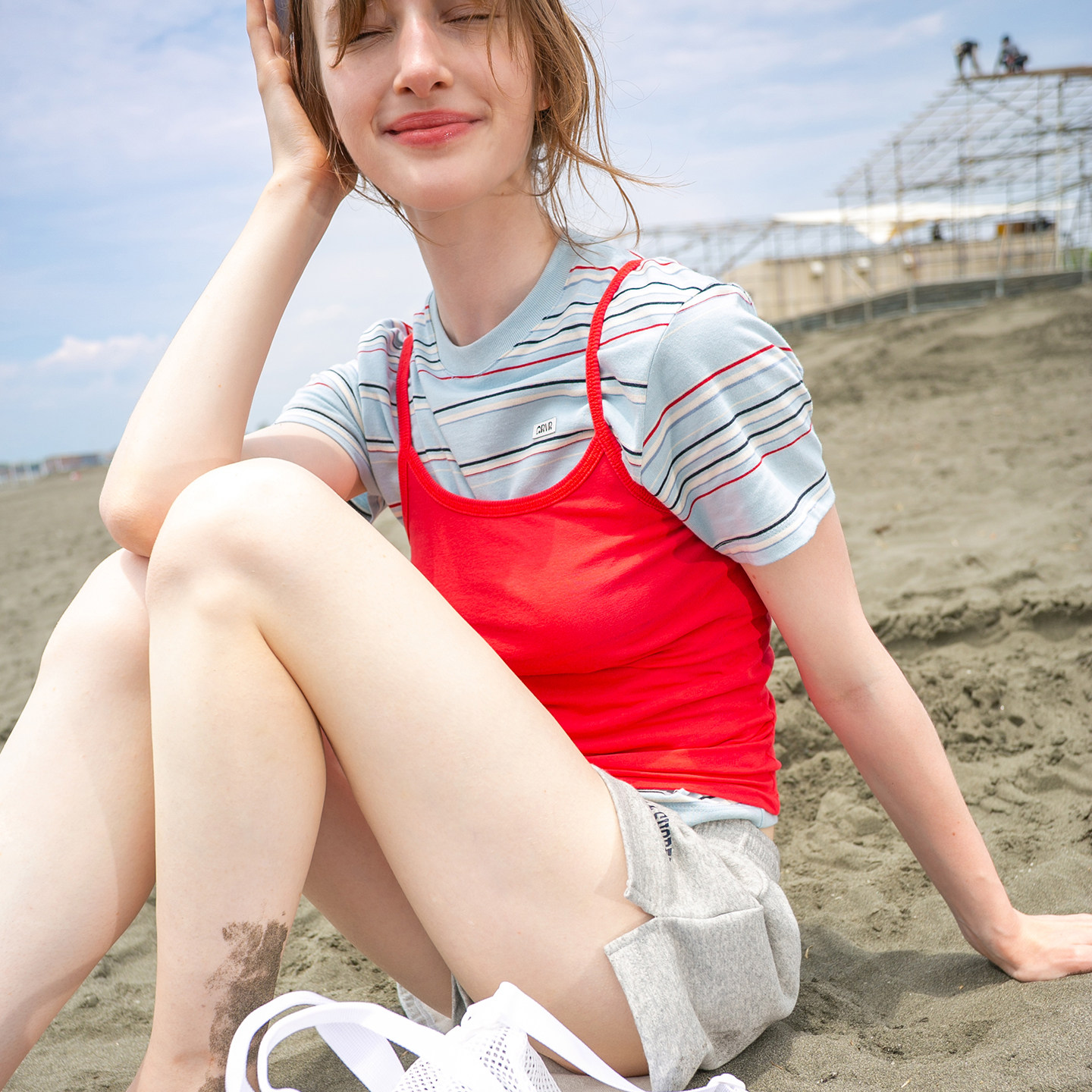 GROVE官方旗舰店2025夏季新款女条纹短袖t恤宽松休闲韩版GM5TS04M,淘宝优惠券,粉丝福利购,淘宝优惠卷