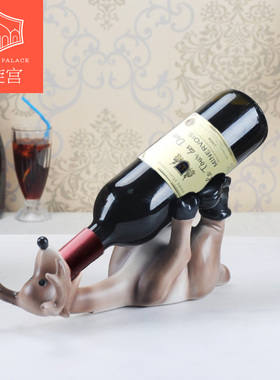 红酒架鹿摆件欧式创意现代简约酒柜装饰品家居小摆设乔迁新居礼品