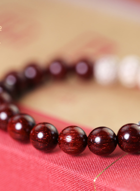 禅木匠正宗印度小叶紫檀手串佛珠女款檀木星月菩提子古风饰品手链