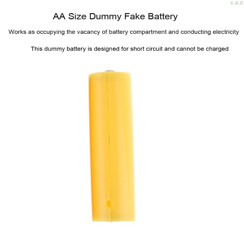 5Pcs AA AAA Size Dummy Fake Battery Setup Shell Placeholder - 图2