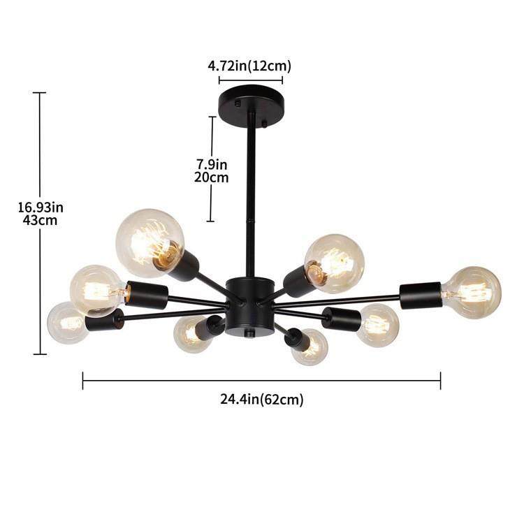 跨境美式简约铁艺客厅工业风吸顶灯现代书房北欧创意个性卧室灯具,淘宝优惠券,粉丝福利购,淘宝优惠卷