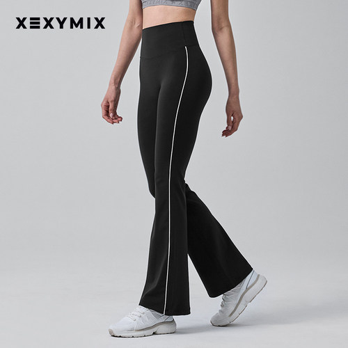 xexymix杰克茜韩国进口女XELLA运动休闲微喇瑜伽长裤XFK3LL1503C - 图1