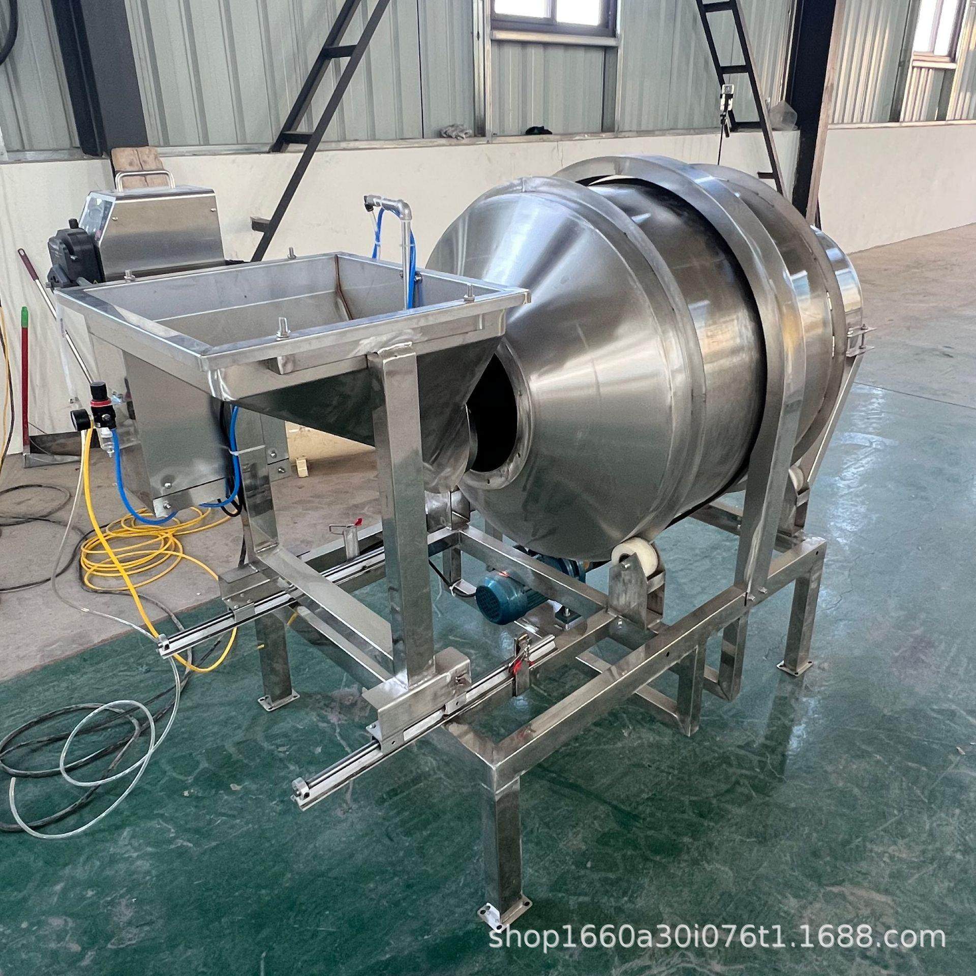 全不锈钢滚筒搅拌机有机肥混合机食品调味混料罐搅拌均匀不伤料,淘宝优惠券,粉丝福利购,淘宝优惠卷