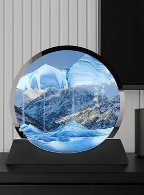 3d立体流沙画摆件中国风古风艺术沙漏客厅卧室办公室家居装饰老师