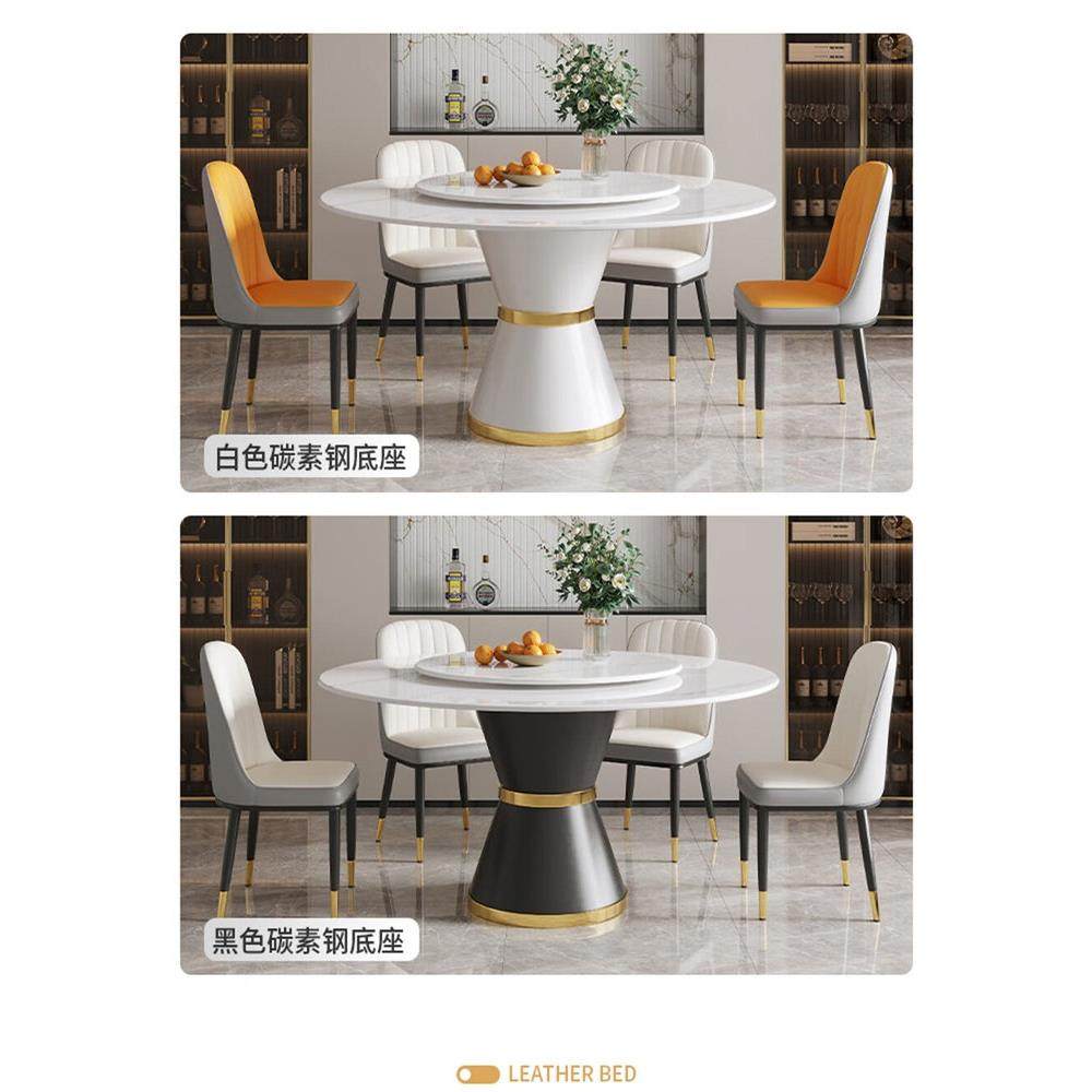 岩板餐桌椅组合2025新款轻奢现代简约家用圆桌大理石餐饮商用饭桌,淘宝优惠券,粉丝福利购,淘宝优惠卷