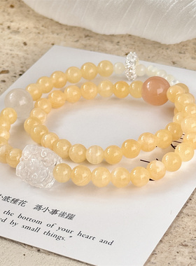 【泠然醉月】一味良方原创手串时尚小众手工串珠女生手链饰品