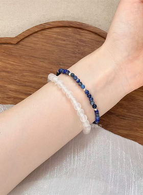 【孤屿听潮声】一味良方原创青金石蓝色手串小众百搭手工手链