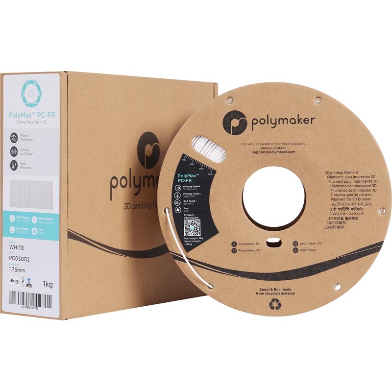 PolyMax 3D打印耗材PC-FR高阻燃性抗冲击高韧性强度耐热性1.75m新