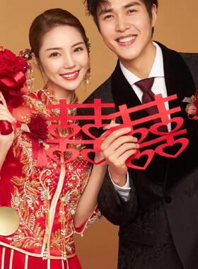 结婚镜子挂胸前纯铜八卦镜铜镜真品法器仿古小怀镜压腰镜陪嫁一对