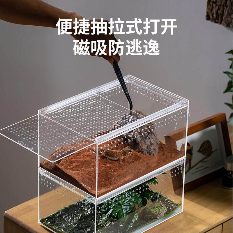 SuperRep爬虫亚克力饲养盒宠物箱蜘蛛守宫角蛙甲虫蚕宝宝蛇爬宠箱,淘宝优惠券,粉丝福利购,淘宝优惠卷