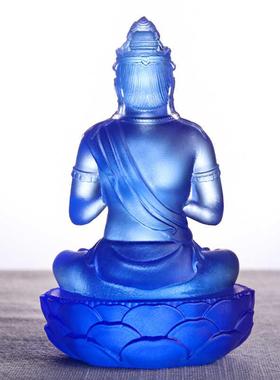 八大守护神古法琉璃佛像生肖本命佛菩萨桌面摆件佛堂供奉装饰