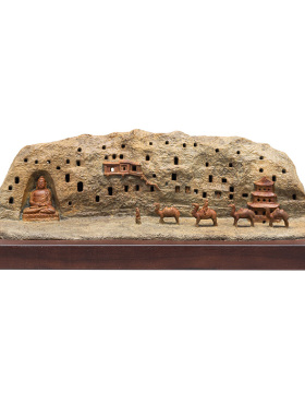 热销黄铜香炉丝绸之路摆件敦煌莫高窟文创铜艺茶道香熏炉办公桌装