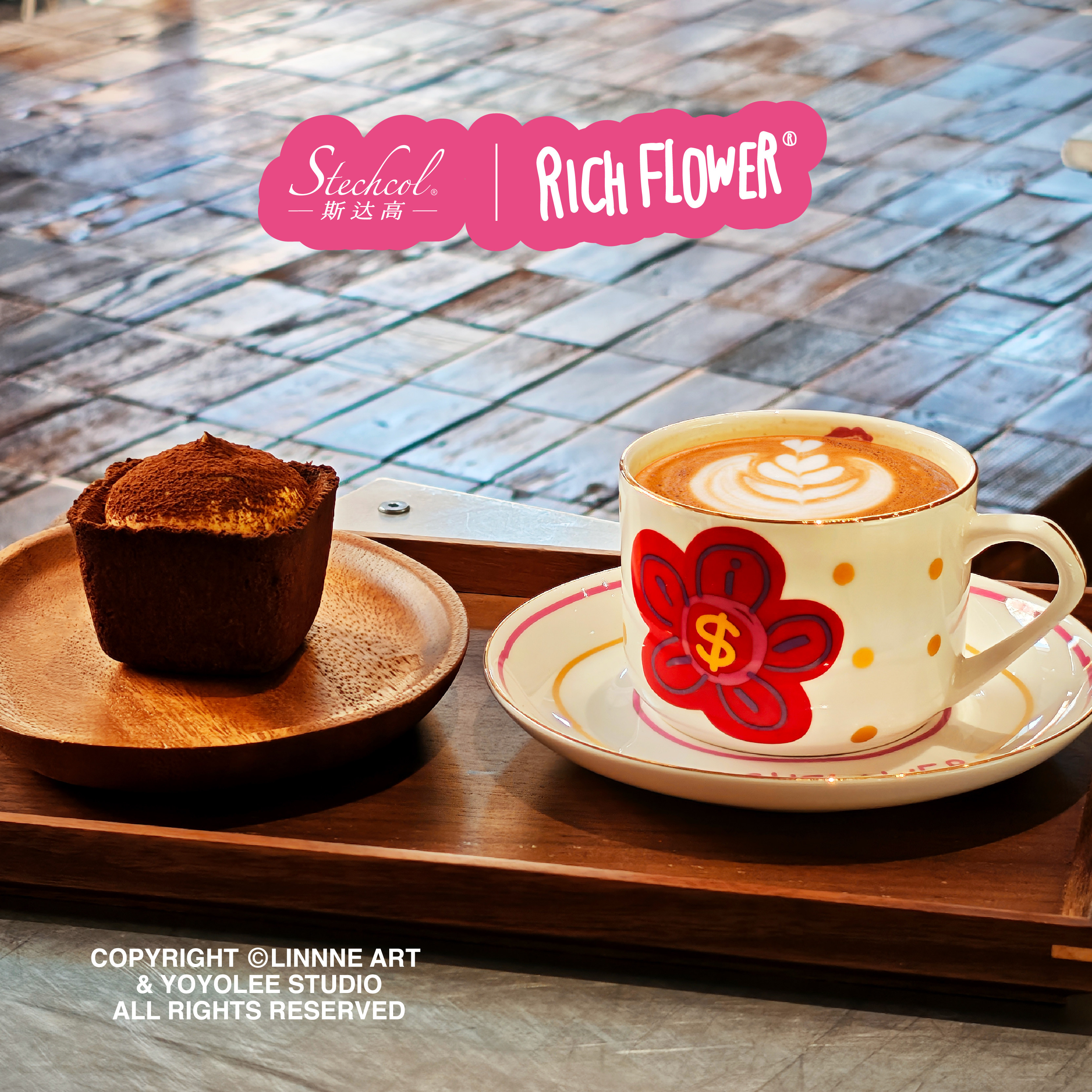 有钱花&斯达高「金豆茶杯碟」陶瓷茶杯下午茶送礼RICH FLOWER Q,淘宝优惠券,粉丝福利购,淘宝优惠卷