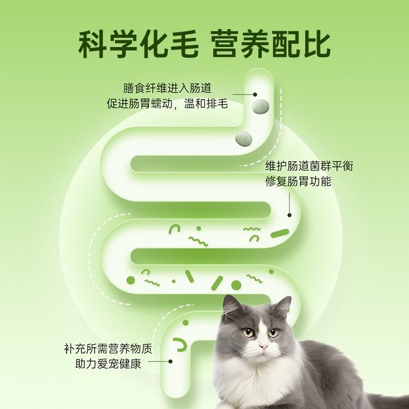 强生宠儿猫草片化毛球片猫咪专用去毛球狗消化吐毛排毛猫用化毛膏,淘宝优惠券,粉丝福利购,淘宝优惠卷