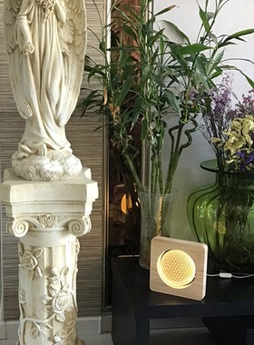 复古做旧欧式罗马柱花盆底座花架石膏料装饰柱子落地摆件雕像底座