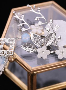 Chinese Classic Hairpin With Fairy Floral Moon Pattern Exqui