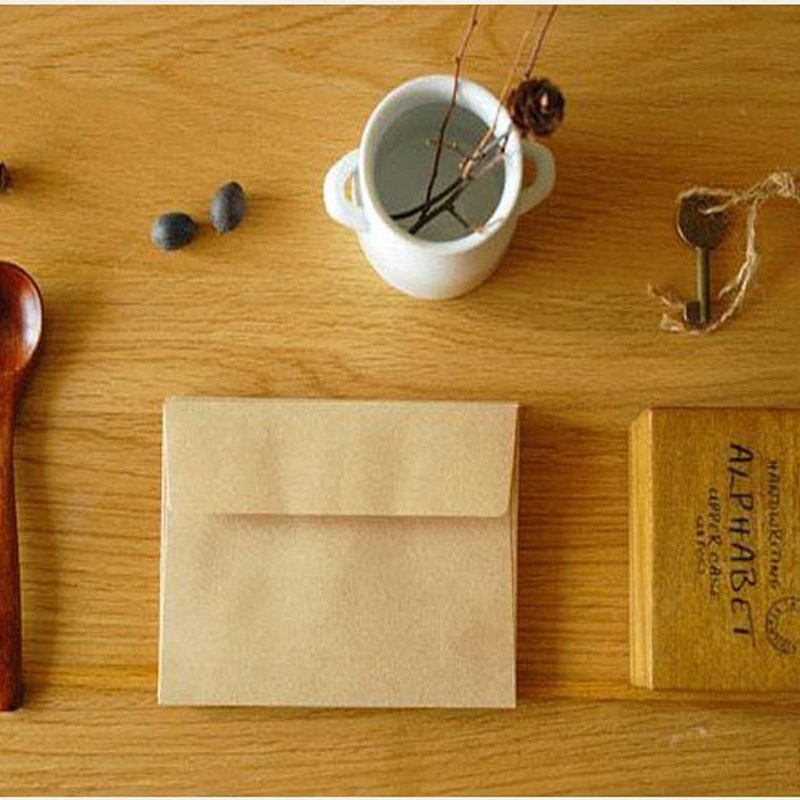 Kraft Paper Envelope Vintage Blank Letter Paper Writing Enve - 图1