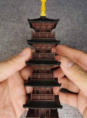 静观吾界 古代塔楼城楼古城门建筑装饰  中式盆景微景观 桌面摆件