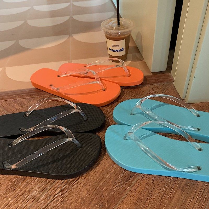 细细条 人字拖女ins潮外穿室内防滑平底透明夹脚凉拖鞋沙滩鞋夏,淘宝优惠券,粉丝福利购,淘宝优惠卷