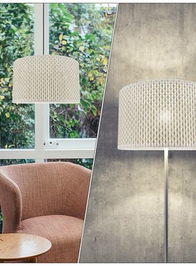 1PC E27 Modern Style Woven Lampshade Elegant Table Lamp