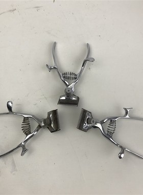 民俗怀旧农村老物件手推子剃头剪子旧理发推子老推剪旧货杂项摆件