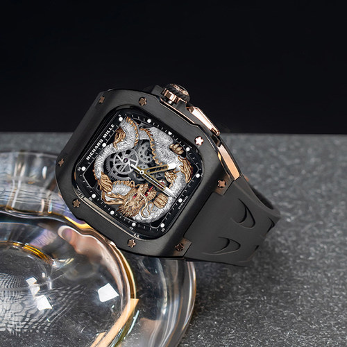 适用AppleWatch Ultra3碳纤维保护壳苹果手表一体表带iWatchUltra2代表壳全包防摔iWatch钛金属高级感改装 - 图3