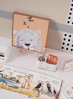 小清新卡通样板房间儿童房摆件现代简约样软装小孩房间绘本装饰品