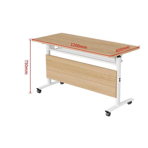 折叠培训办公桌小型会议室培训桌长条桌可拼接会议桌带轮可移动桌 - 图3