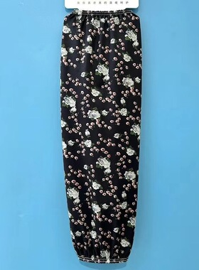 人造棉套袖护手加长纯白冰丝防晒袖套女宽松大码纯棉夏季骑行长