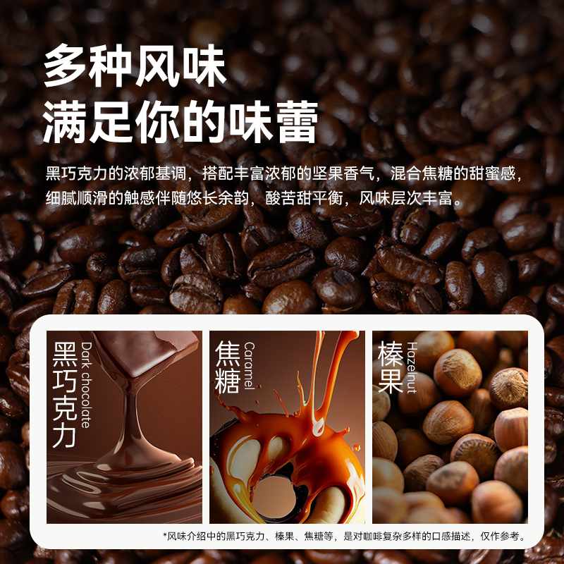 野虎咖啡豆新鲜烘焙阿拉比卡深度烘焙精品意式拼配云南咖啡豆500g