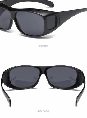 新款TV 近视套镜太阳眼镜户外骑行眼镜夜视镜电瓶车防风护目墨镜