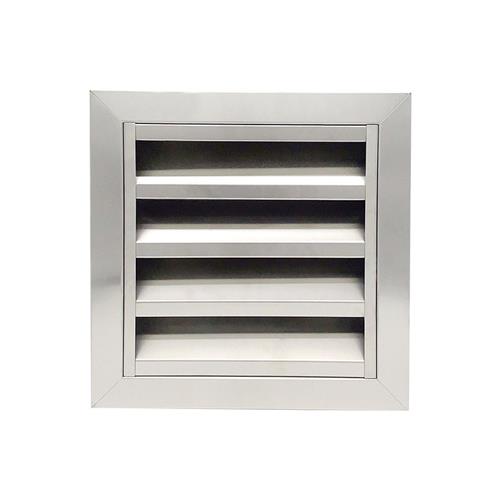 可定制不锈钢防雨百叶窗防雨风罩中央空调通风口百叶窗排烟管 - 图0