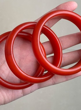 天然原矿保山南红玛瑙手镯手串柿子红手串本命年金刚星月菩提男女