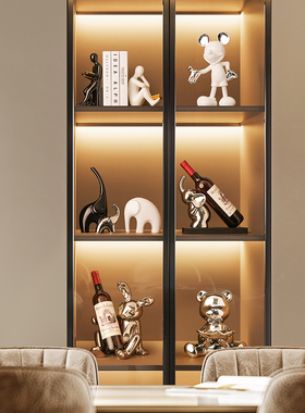 北欧轻奢简约桌面家居玄关大象动物电视柜酒柜装饰品工艺品摆件