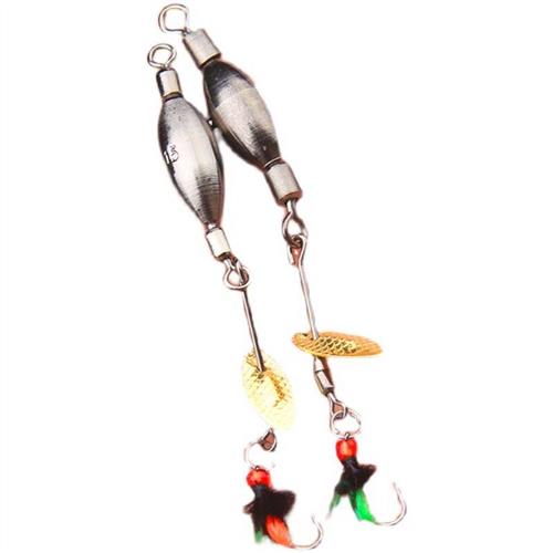 改装旋转瓜子亮片钨钢坠免绑助投器小翘嘴路亚微物饵马口白条假饵 - 图1