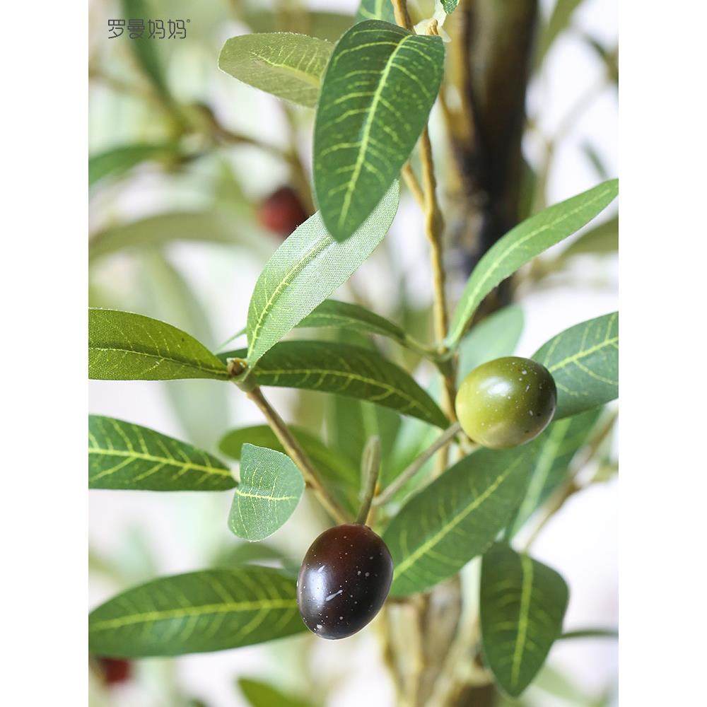 罗曼妈妈北欧ins彷真植物盆栽橄榄树大型客厅植物落地摆件装饰,淘宝优惠券,粉丝福利购,淘宝优惠卷