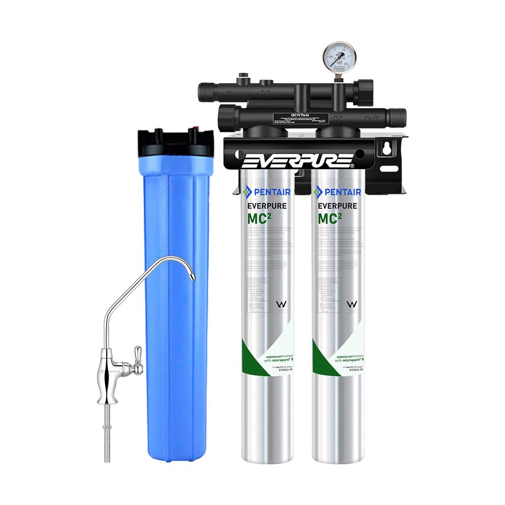 美国爱惠浦MC2净水器双联奶茶店咖啡制冰机大流量直饮商用过滤机 - 图3