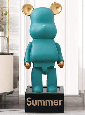 网红暴力熊存钱罐现代简约轻奢家居客厅电视柜装饰创意落地大摆件