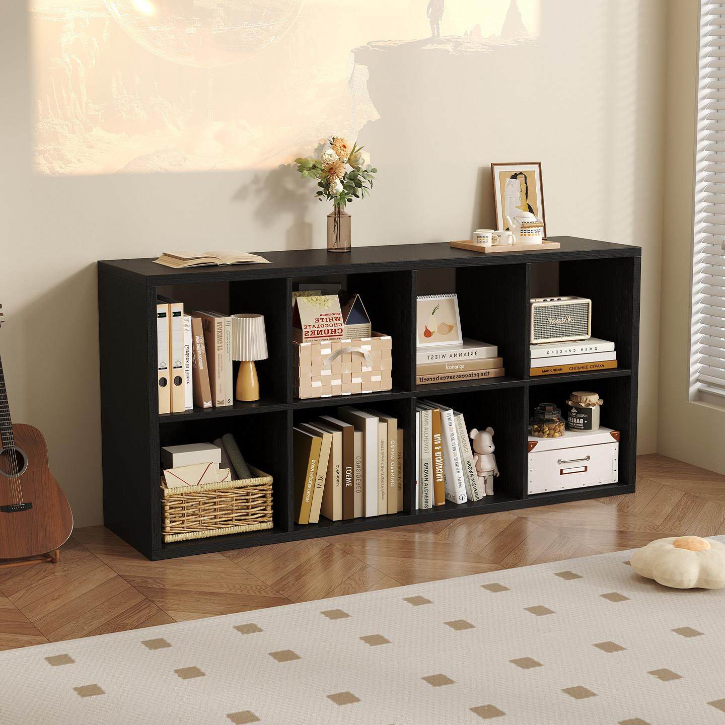 实木格子柜自由组合书架落地置物架儿童木质学校矮柜储物柜子靠墙,淘宝优惠券,粉丝福利购,淘宝优惠卷