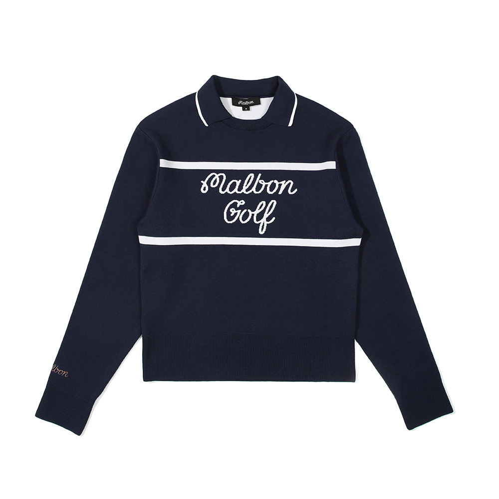 韩国MALBON高尔夫女装运动休闲套装秋冬针织衫长袖时尚防走光短裙,淘宝优惠券,粉丝福利购,淘宝优惠卷