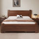 Modern and simple solid wood bed 1.8m double bed master bedroom economical same-day delivery home 1.5m single bed