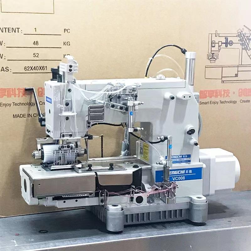 厂家供应多针机工业裤头车松紧带橡筋机VC008针上腰多针机19 - 图0