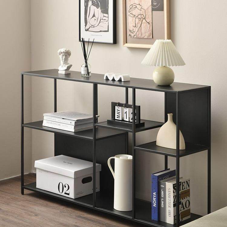 铁艺书架卧室落地极简置物架客厅专用多层矮书架桌面网红收纳架子,淘宝优惠券,粉丝福利购,淘宝优惠卷