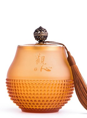 琉璃茶叶罐礼品实用定制同学聚会纪念品老人生日礼物贺寿礼品