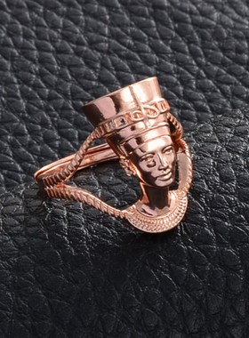 Anniyo Egyptian Queen Nefertiti Ring for Women Girls African