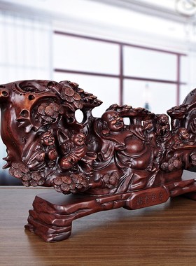 特大号福来如意弥勒佛摆件迁居财位佛像供奉装饰品风水财神工艺品