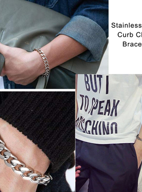 Vnox Men Simple 3-11mm Stainless Steel Cuban Link Chain Neck