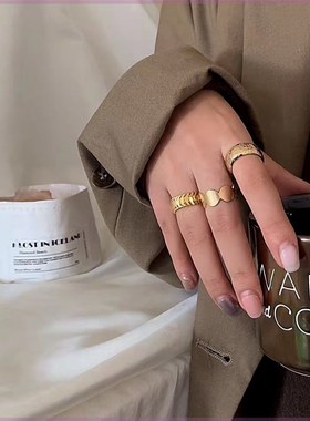 chain ring sense fashion index finger ring womens